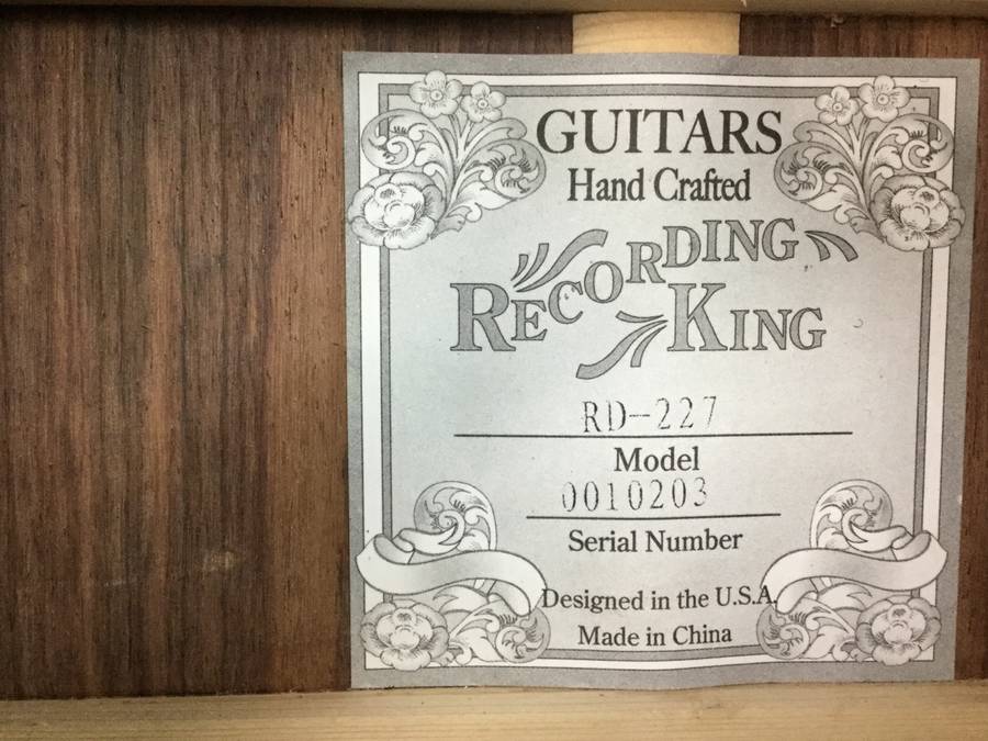 RECORDINGKING RD-227 アコースティックギター★1週間保証 RD-227 RECORDING Recording エレクトリックアコースティックギター (レコーディングキング) アコースティック