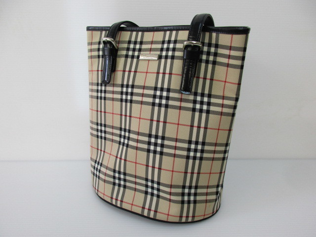 1805KJK025 BURBERRY バーバリー ブルーレーベル チェック柄 トート 