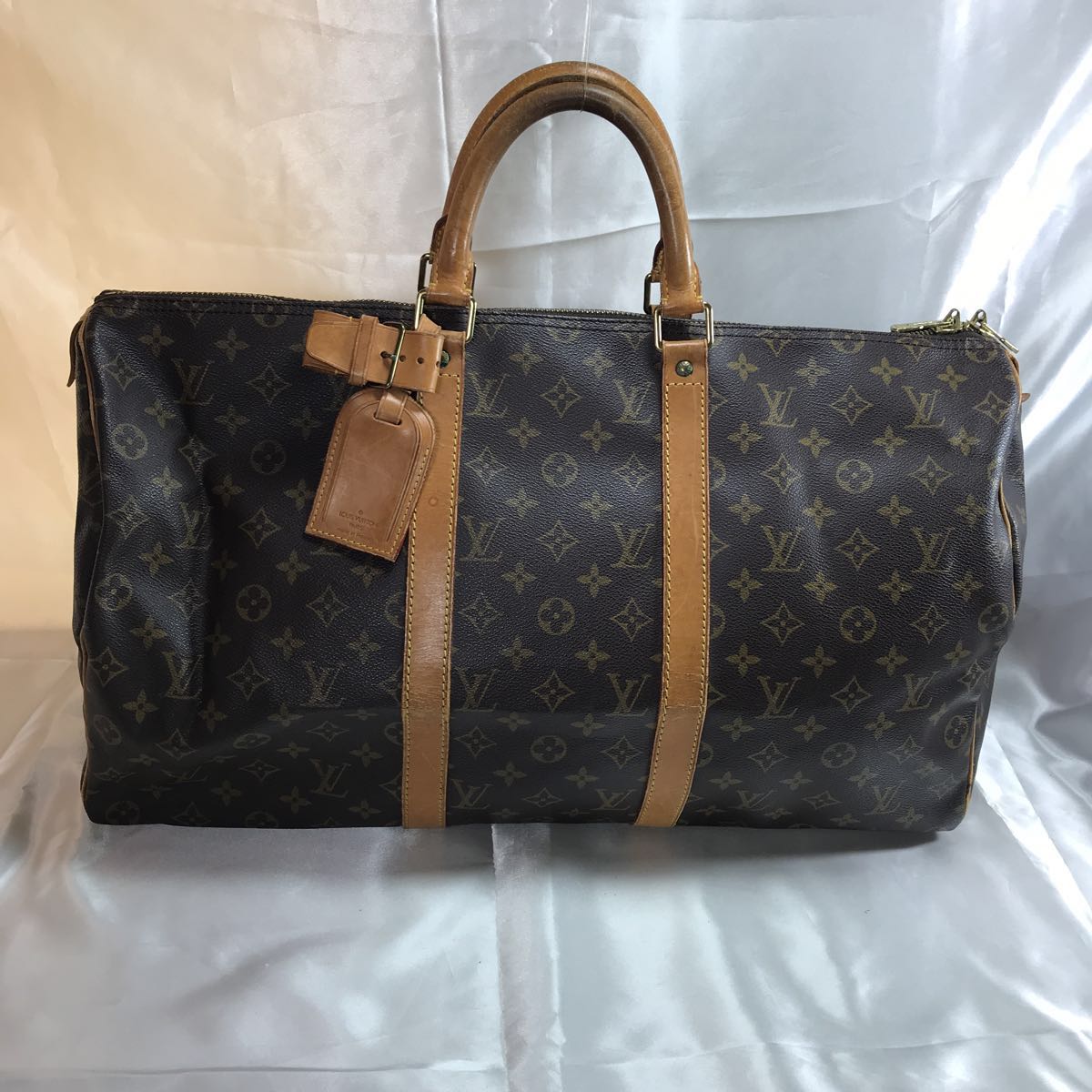 LOUIS VUITTON モノグラム キーポル50 ボストンバッグ 旅行鞄 ルイヴィトン キーポル50 モノグラム ボストンバッグ 旅行バック