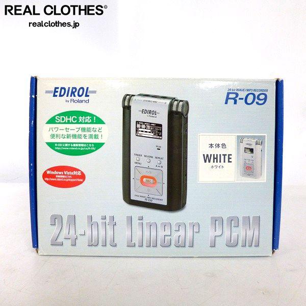 み EDIROL by Roland/ローランド R-09 24bit WAVE/MP3 RECORDER ホワイト レコーダー /UP6 ...