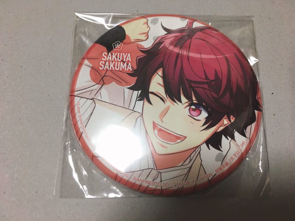 佐久間 咲也 プライズ缶バッジ ハート缶バッジ ガルベリ 缶バッジ A3