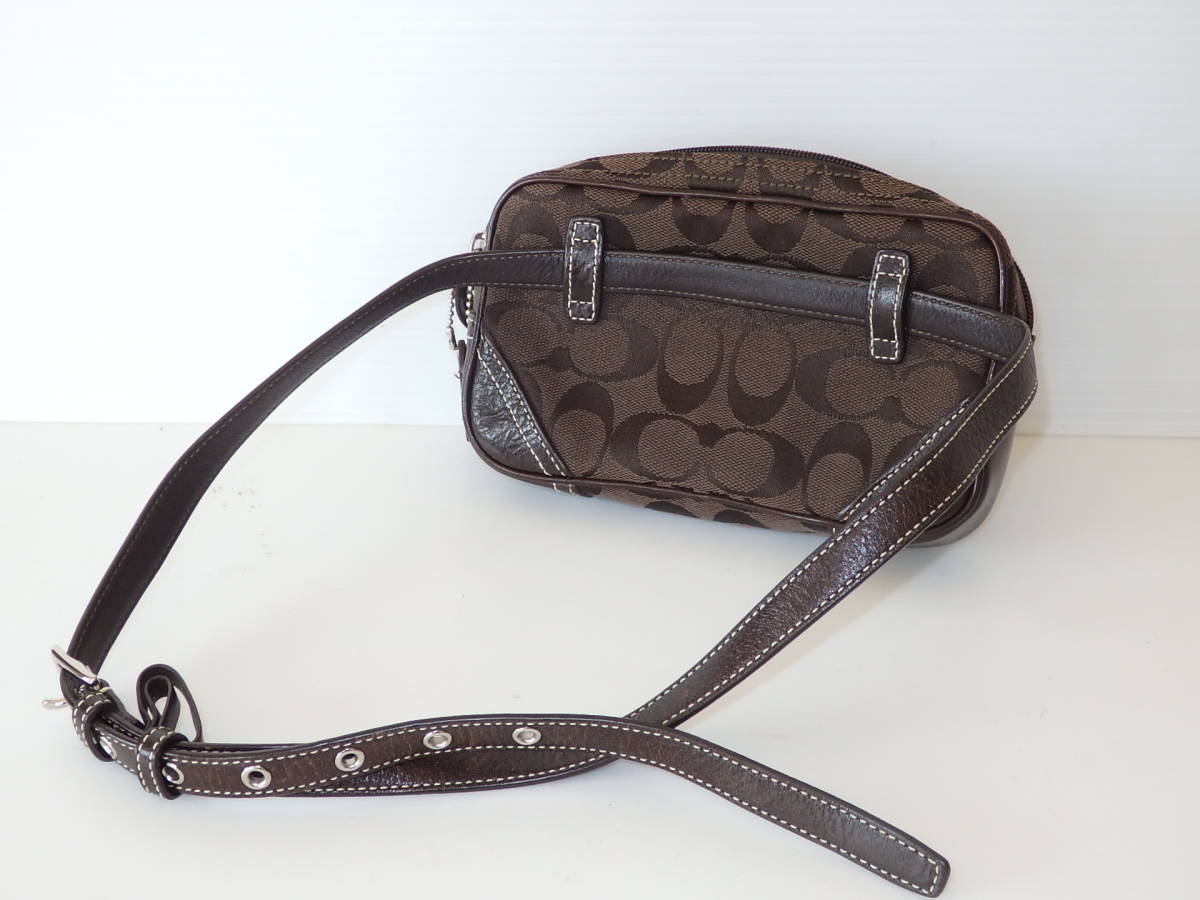 ウエストポーチ COACH ボディバッグ ウエストバッグ シグネチャー