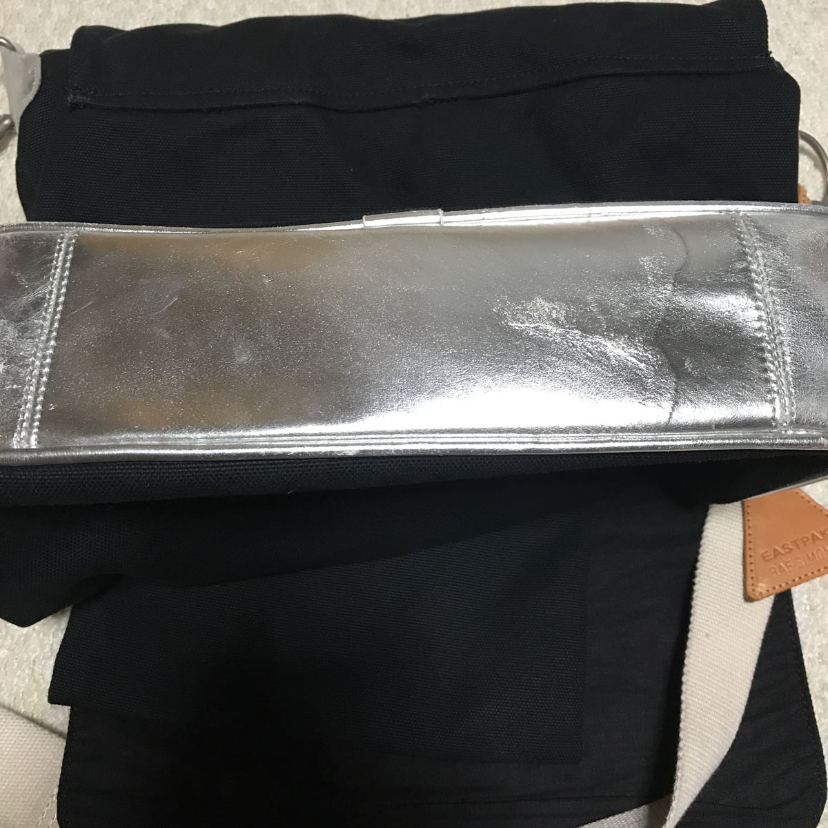 2009 RAF SIMONS EASTPAK ショルダーバッグ 黒 シルバー ラフシモンズ 
