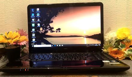 ★爆速！新品SSD搭載★最新Windows10　メモリ4GB　Microsoft Office2010H&B リカバリ領域あり NEC LS150/A 初期設定済み即使用可！