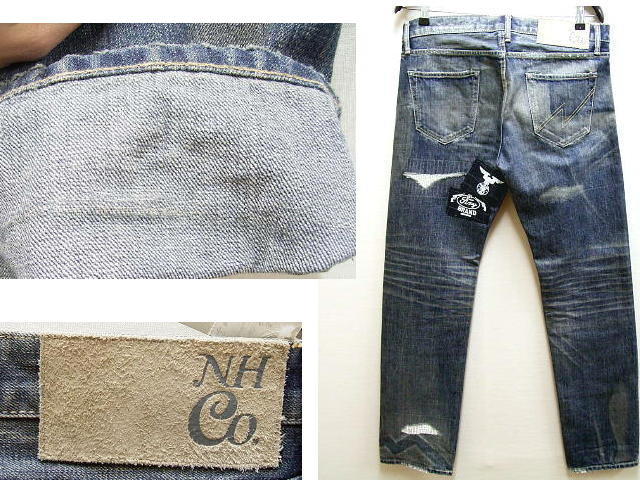 [L]NEIGHBORHOOD 14AW 20TH METAL.SAVAGE.NARROW/14OZ-PT 20周年記念 限定 メタル サベージデニム セルビッチ パンツ
