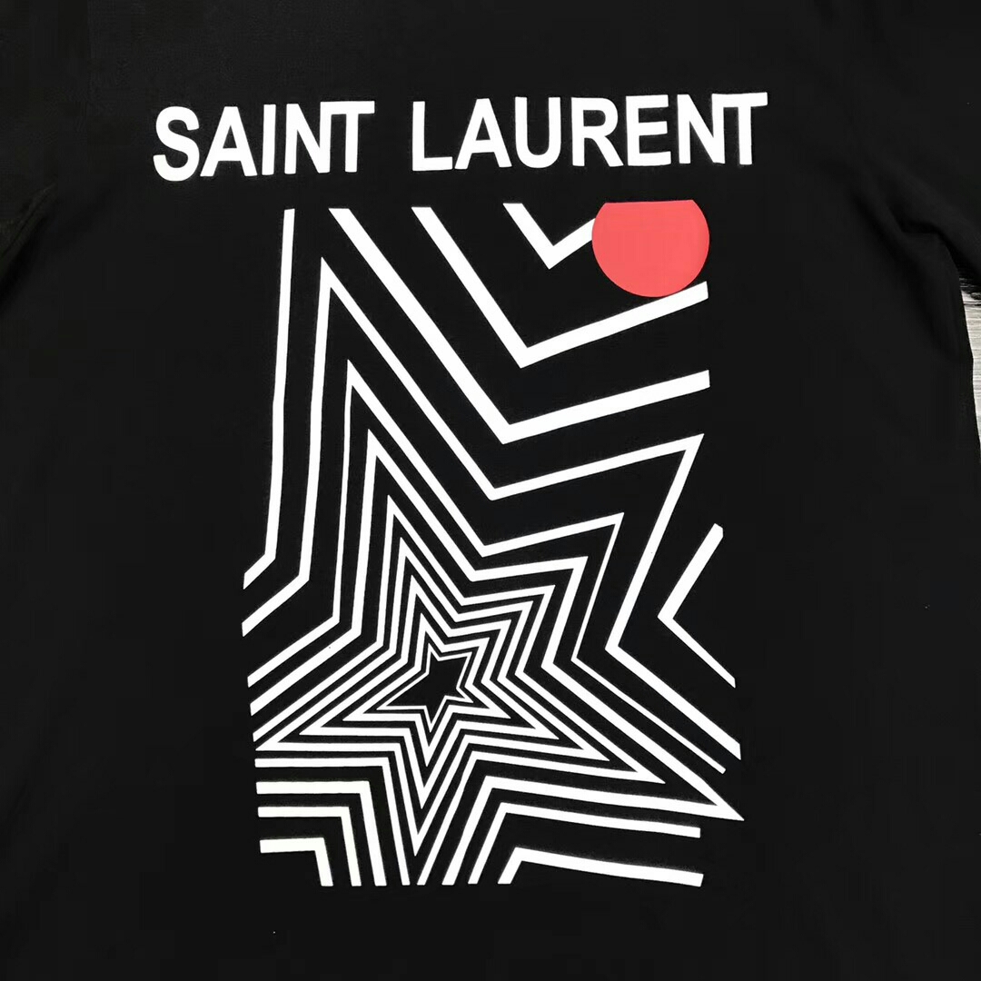 サンローラン Saint Laurent YSL Tシャツ ブラック Tシャツ L サン