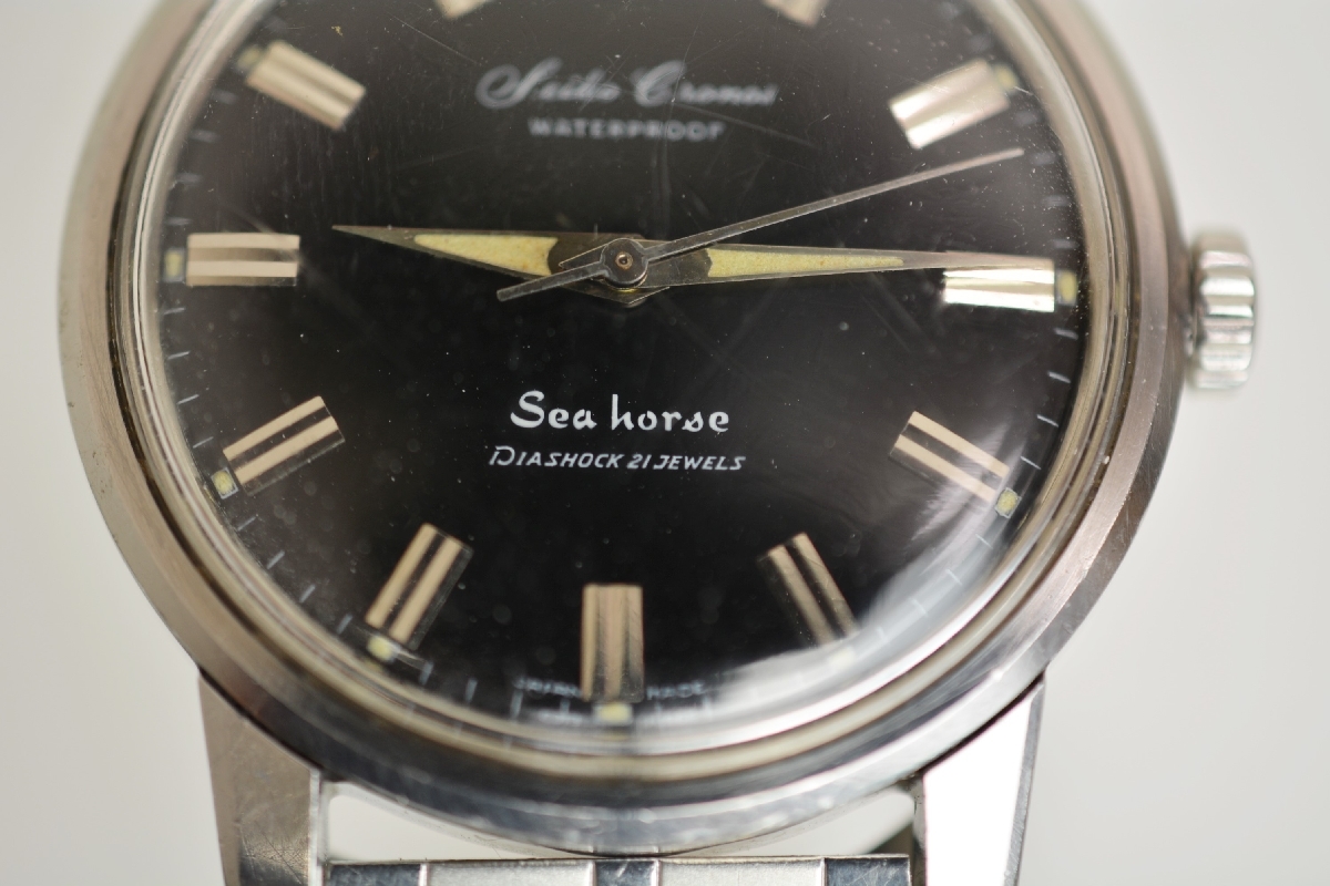稼働品 セイコークロノス Sea horse /J13032 タツノオトシゴ DIASHOCK