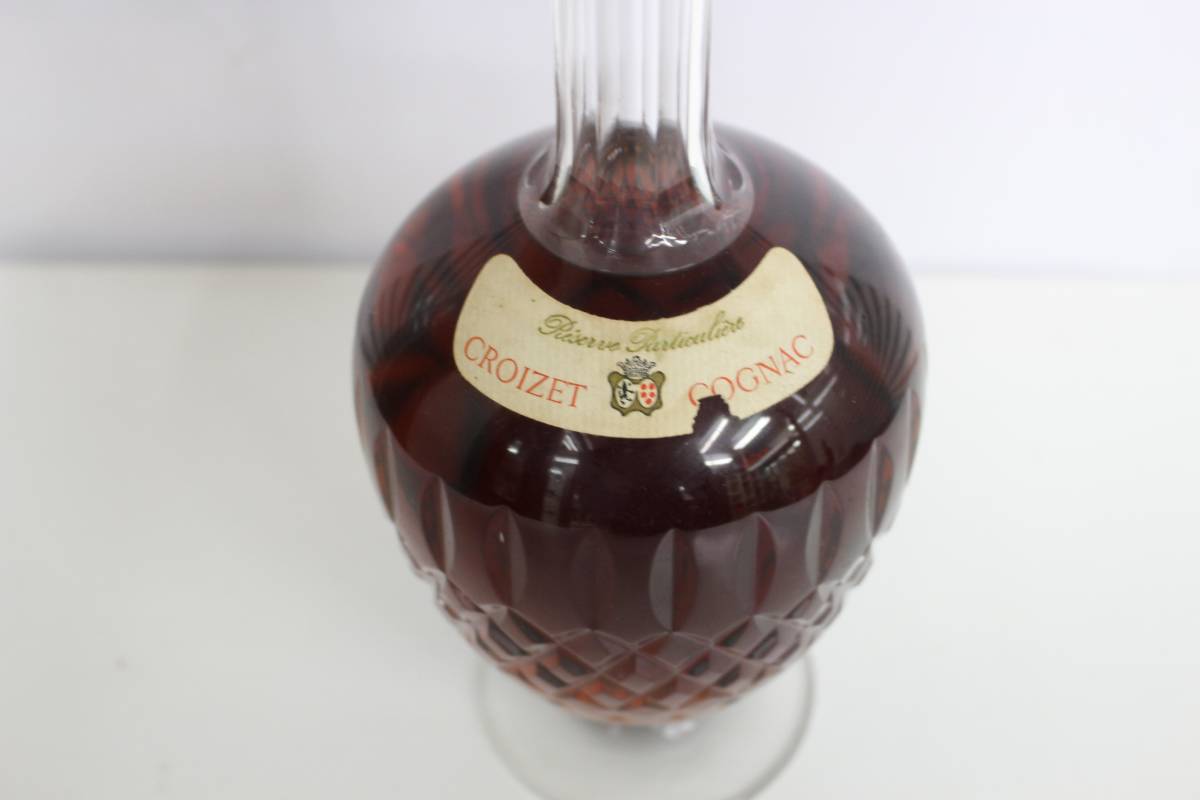 CROIZET COGNAC クロアーゼ　コニャック　クリスタル　ボトル　バカラ CROIZET COGNAC クロアーゼコニャッククリスタルボトルバカラ