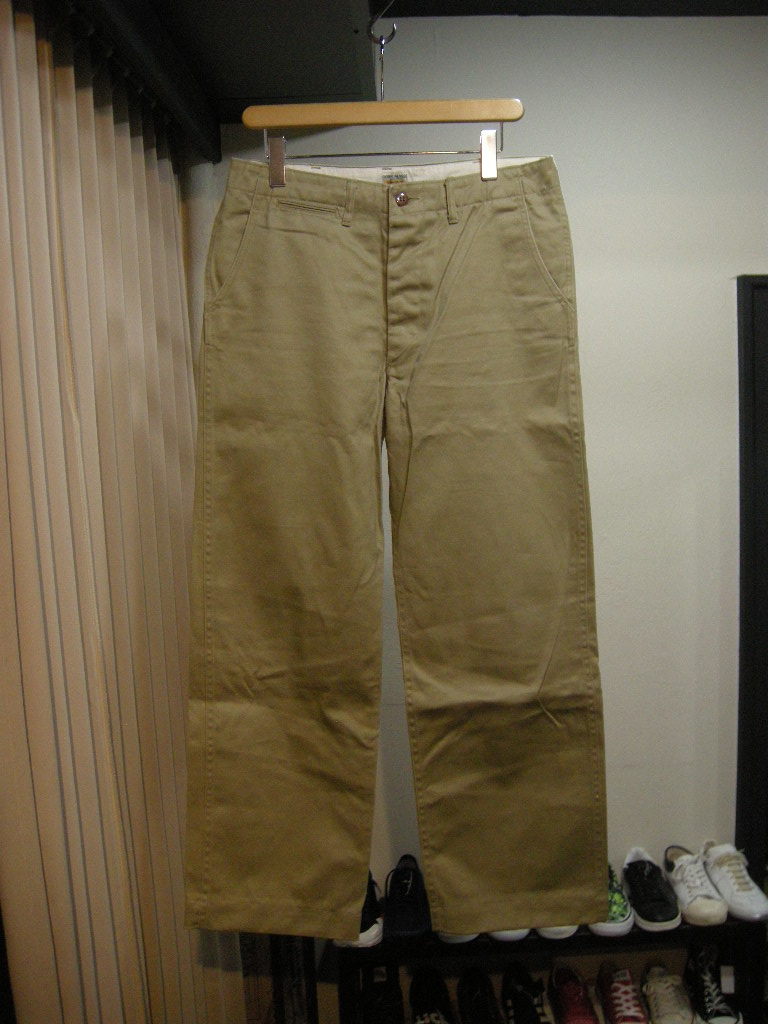 スタンダードカリフォルニア　チノパンツ　4241 CALIFORNIA STANDARD スタンダードカリフォルニア ワイドテーパードパンツ 41カーキ #141