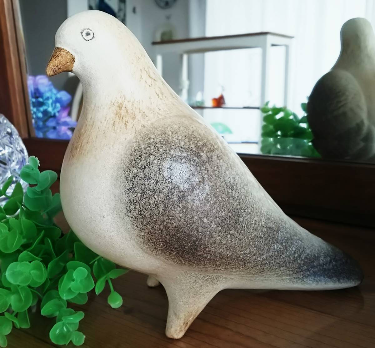 置物 ハト（リサ・ラーソン／Lisa リサ・ラーソン陶器製 約15cm 鳩の 
