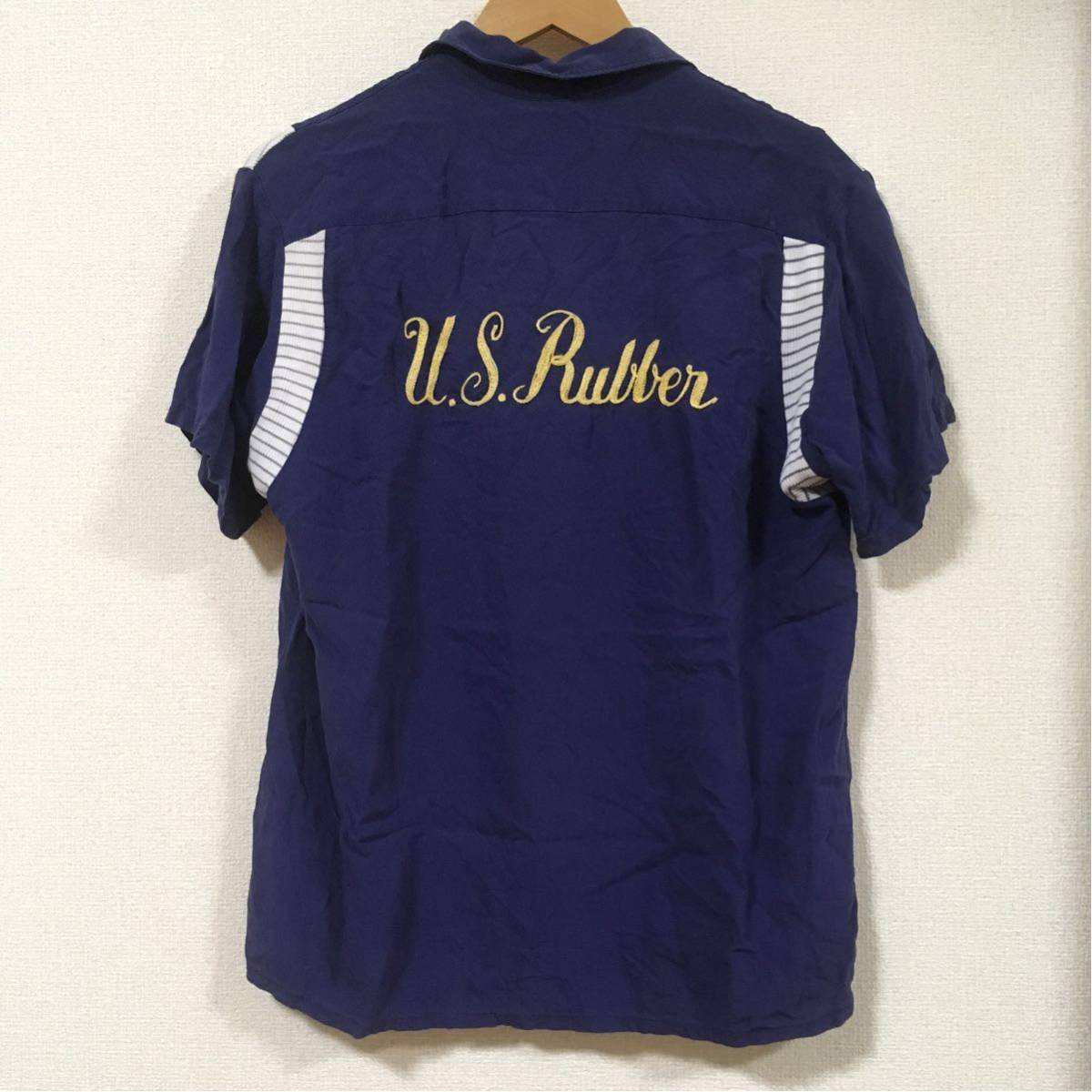 60s ボウリングシャツ レーヨン OLYMPIAN BOWLER チェーンステッチ 