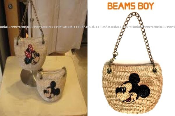 Beams Boy ビームスボーイ Disney ミッキー ミニ チェーン かごバッグ カゴ チャーム かばん バッグ 売買されたオークション情報 Yahooの商品情報をアーカイブ公開 オークファン Aucfan Com