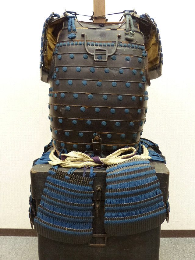 □秋水□鎧胴 草摺 袖一対 鎧部品 （検）武具・甲冑・鎧兜(甲冑（兜