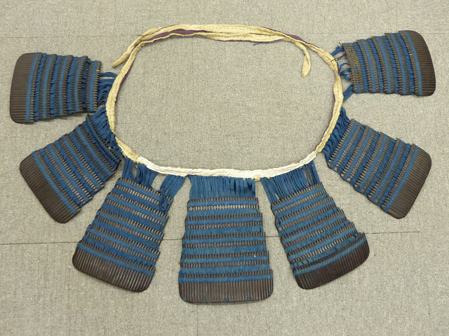 □秋水□鎧胴 草摺 袖一対 鎧部品 （検）武具・甲冑・鎧兜(甲冑（兜