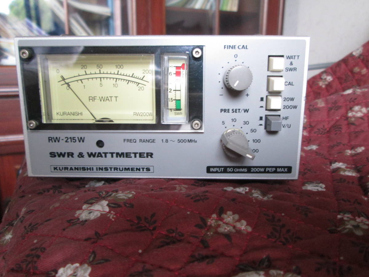 クラニシ RW-215W SWR&パワーメーター 1.8~500MHz 中古品 クラニシ