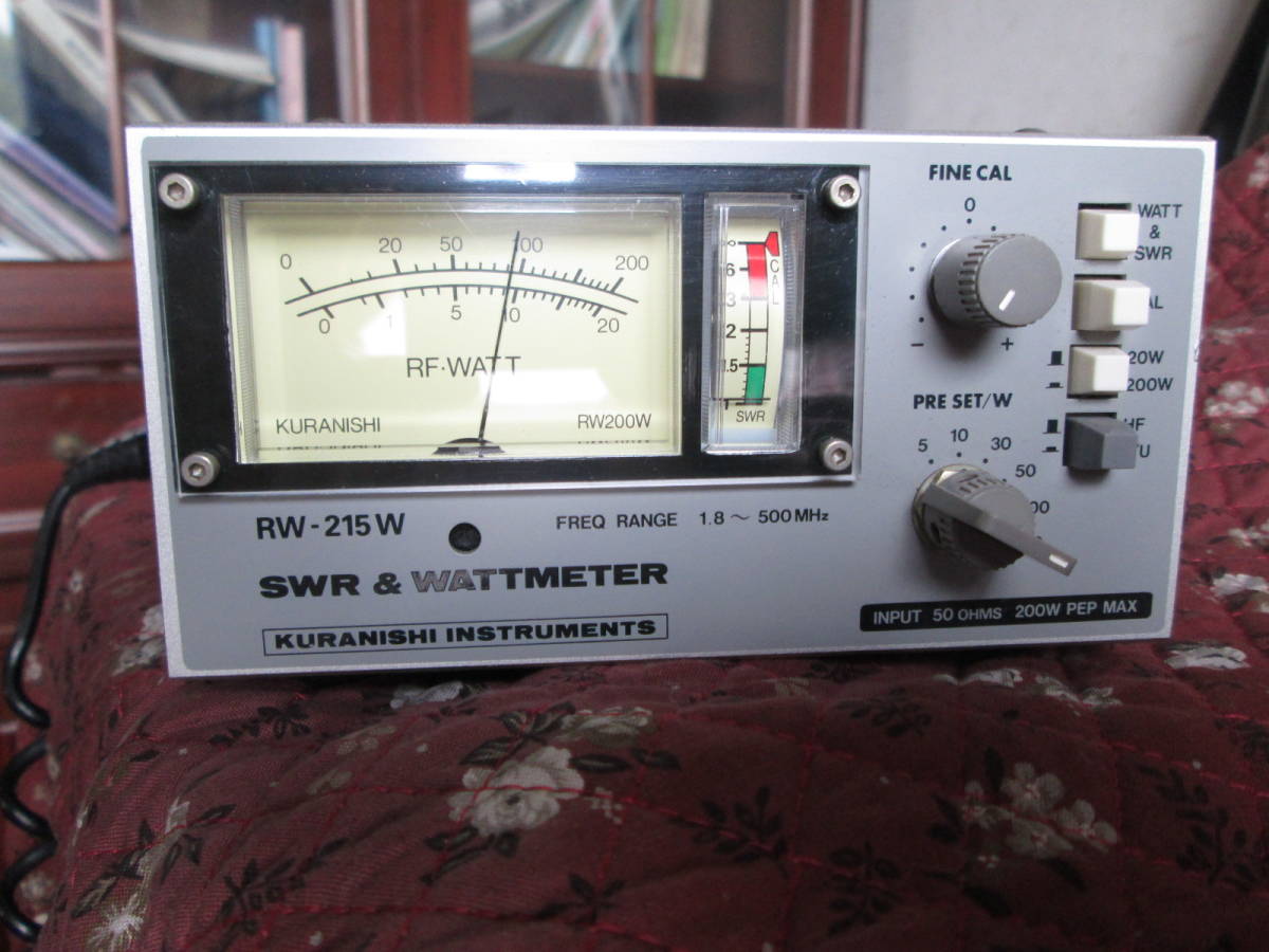 クラニシ RW-215W SWR&パワーメーター 1.8~500MHz 中古品 クラニシ