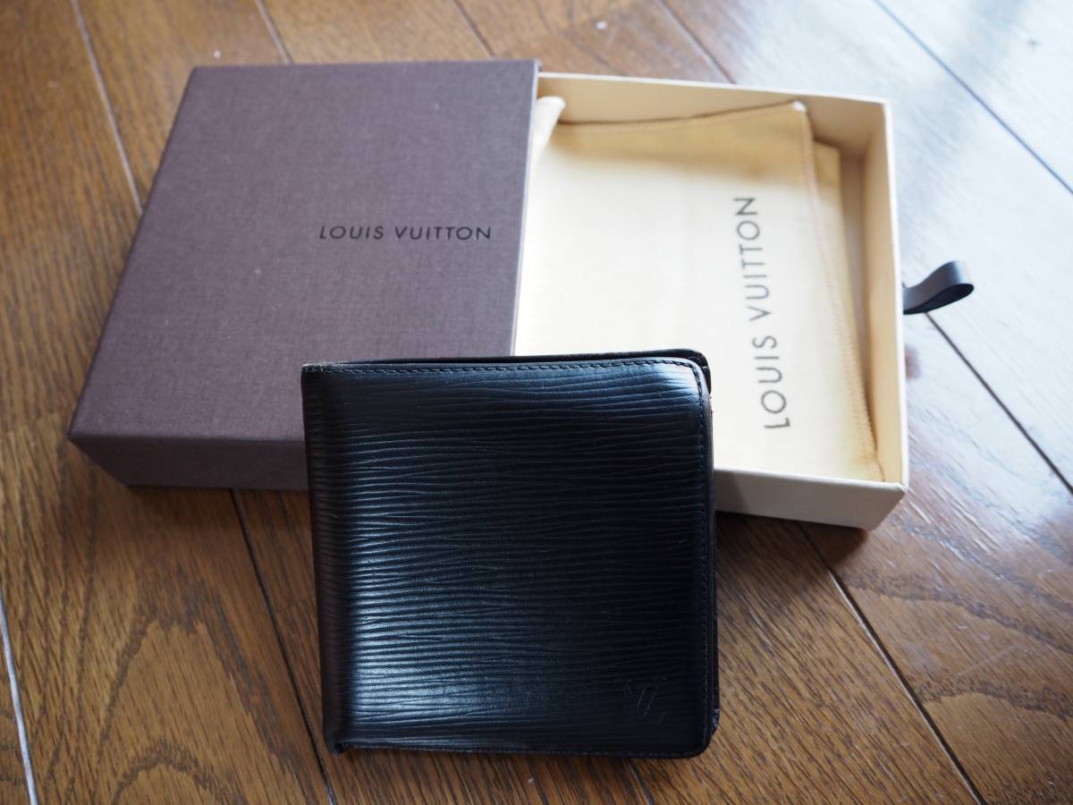 割引通販サイト ルイヴィトン LOUIS VUITTON 財布 二つ折り ブラック