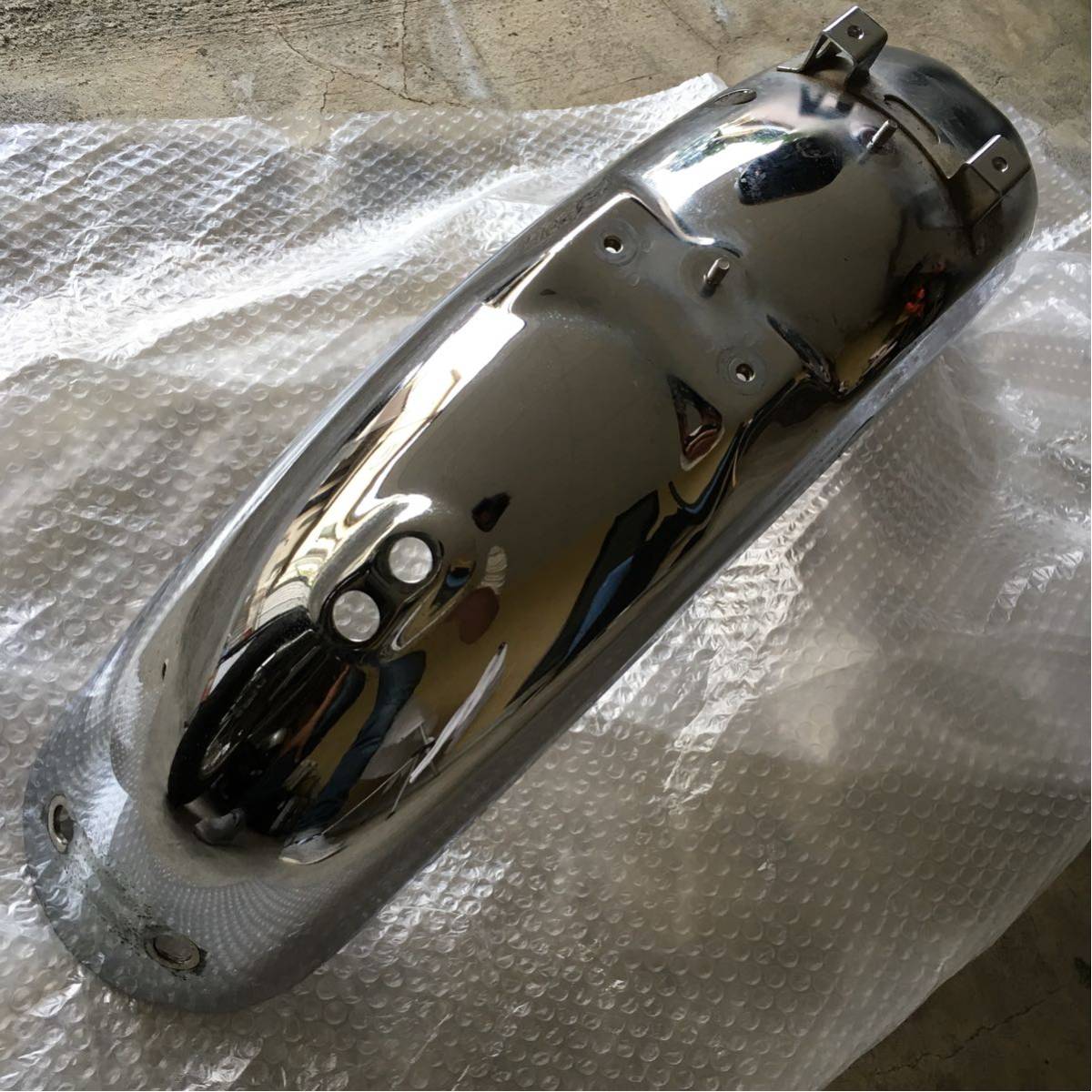 カワサキW650純正リアフェンダー メッキ W800 W400 川崎重工KAWASAKI 