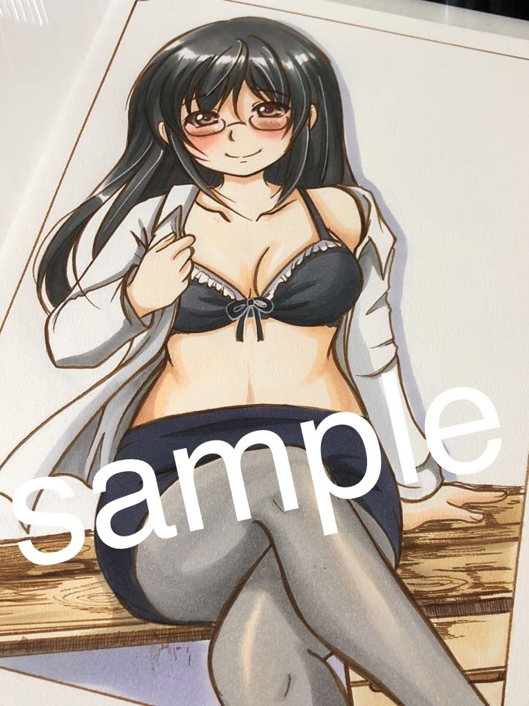 手描きオリジナルイラスト サイズ 女教師 手描きイラスト 売買されたオークション情報 Yahooの商品情報をアーカイブ公開 オークファン Aucfan Com