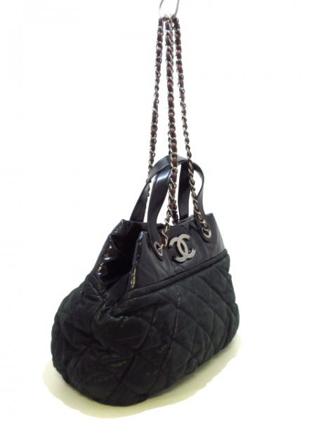 シャネル CHANEL バッグ トートバッグ メタリックレザー×ヴィンテージ 