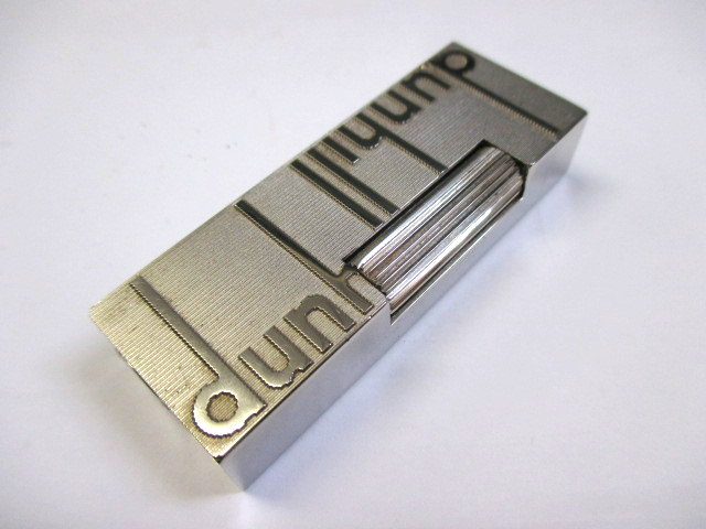 4827　dunhill ダンヒル ライター ロゴライン シルバー 現状品