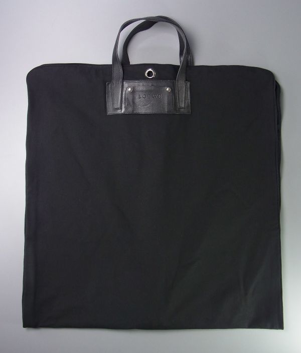 美品 LOEWE ロエベ ガーメントカバー ◇ ブラック キャンバス × レザー