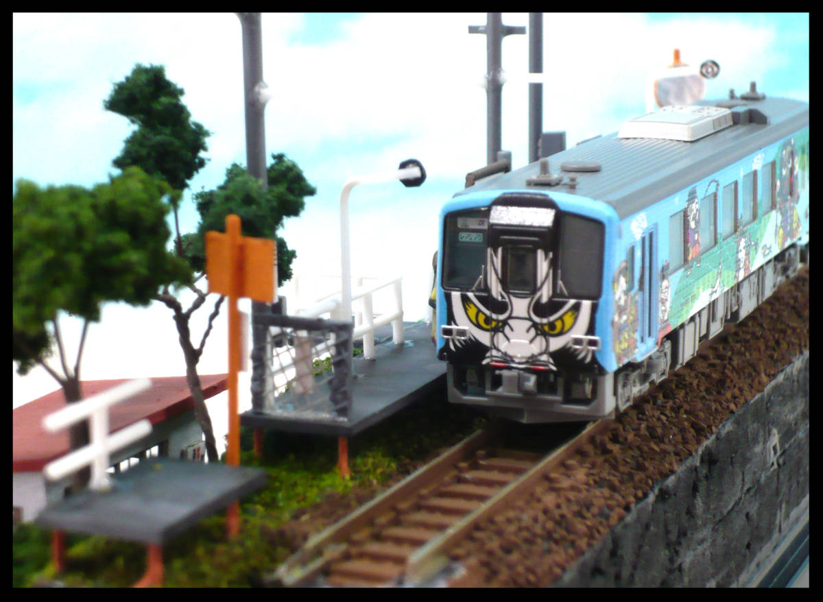 □NジオラマNo652 国鉄・JR三江線「長谷駅」 情景 オリジナル