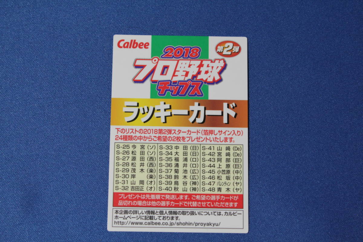 0 カルビー プロ野球チップス 第2弾 | プロ野球チップスラッキーカード 