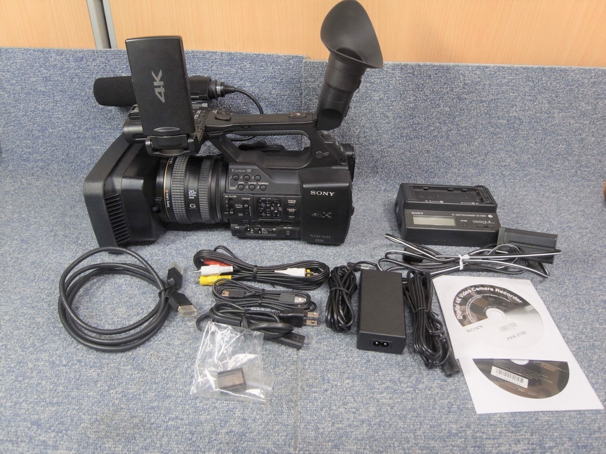 □SONY XDCAM PXW-Z100 ソニー 4K UHD 60p記録カムコーダー 光学20倍