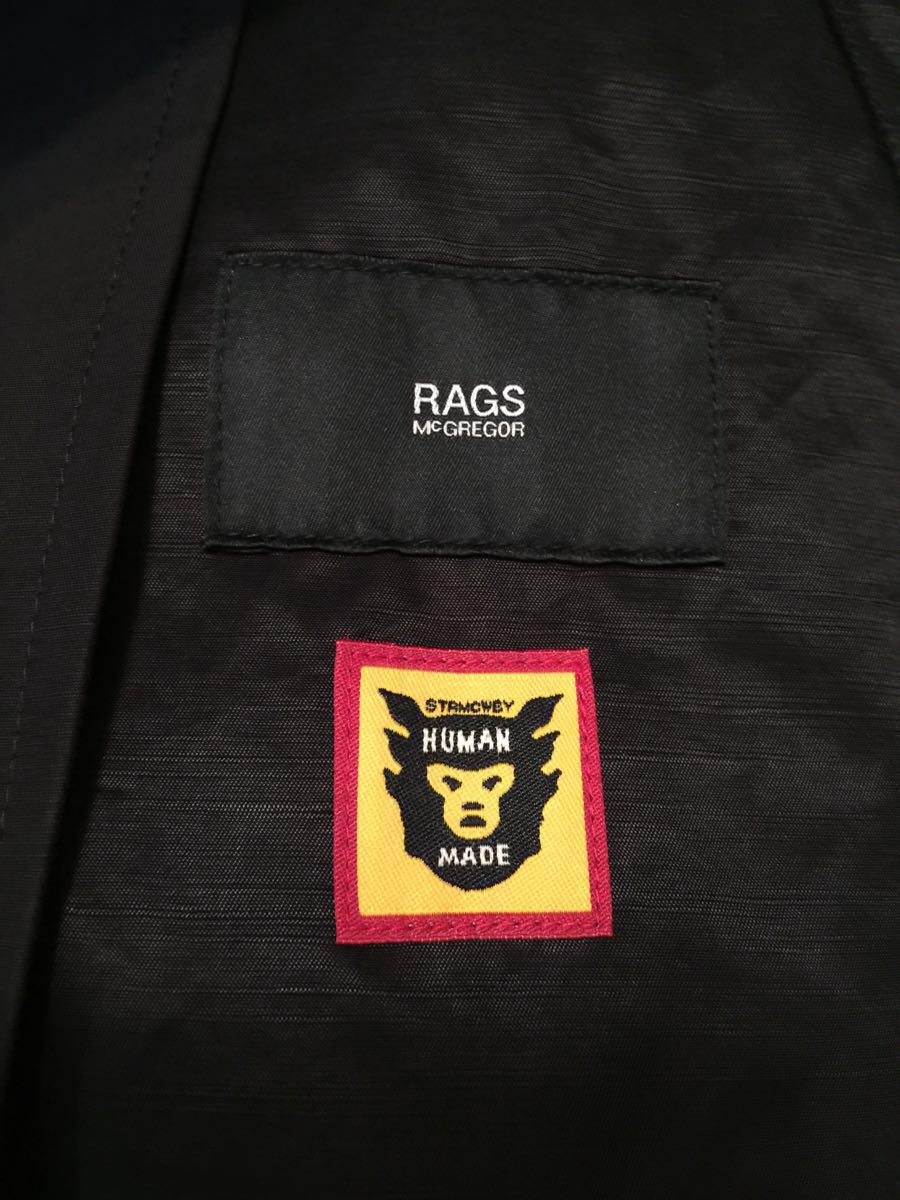 Rags McGREGOR HUMAN MADE DRIZZLER Jacket BLACK Sラグスマックレガー