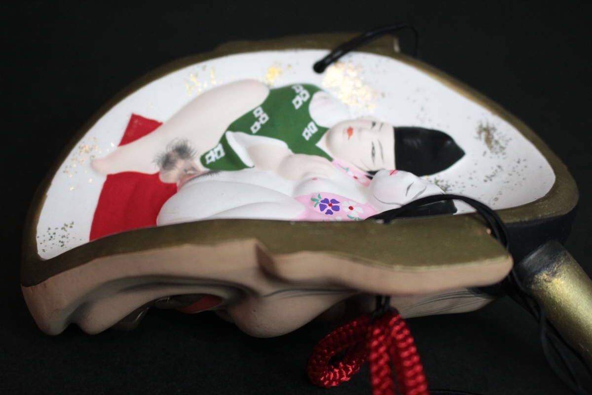 博多人形 春画 般若面 彩色陶器 桐箱 検/浮世絵 枕絵 艶物 艶本 艶人形