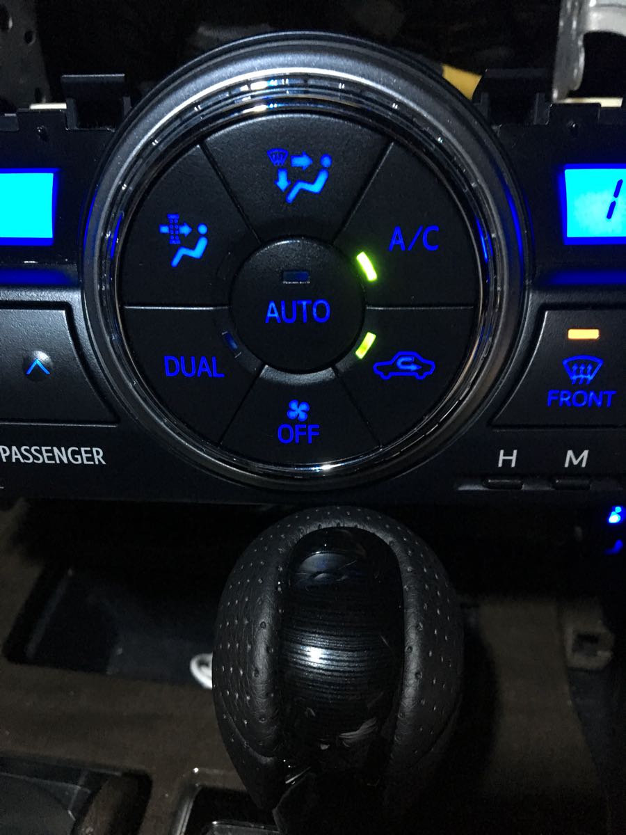 マークX GRX130 レインボー GRX130マークXエアコンパネル照明ブルー打