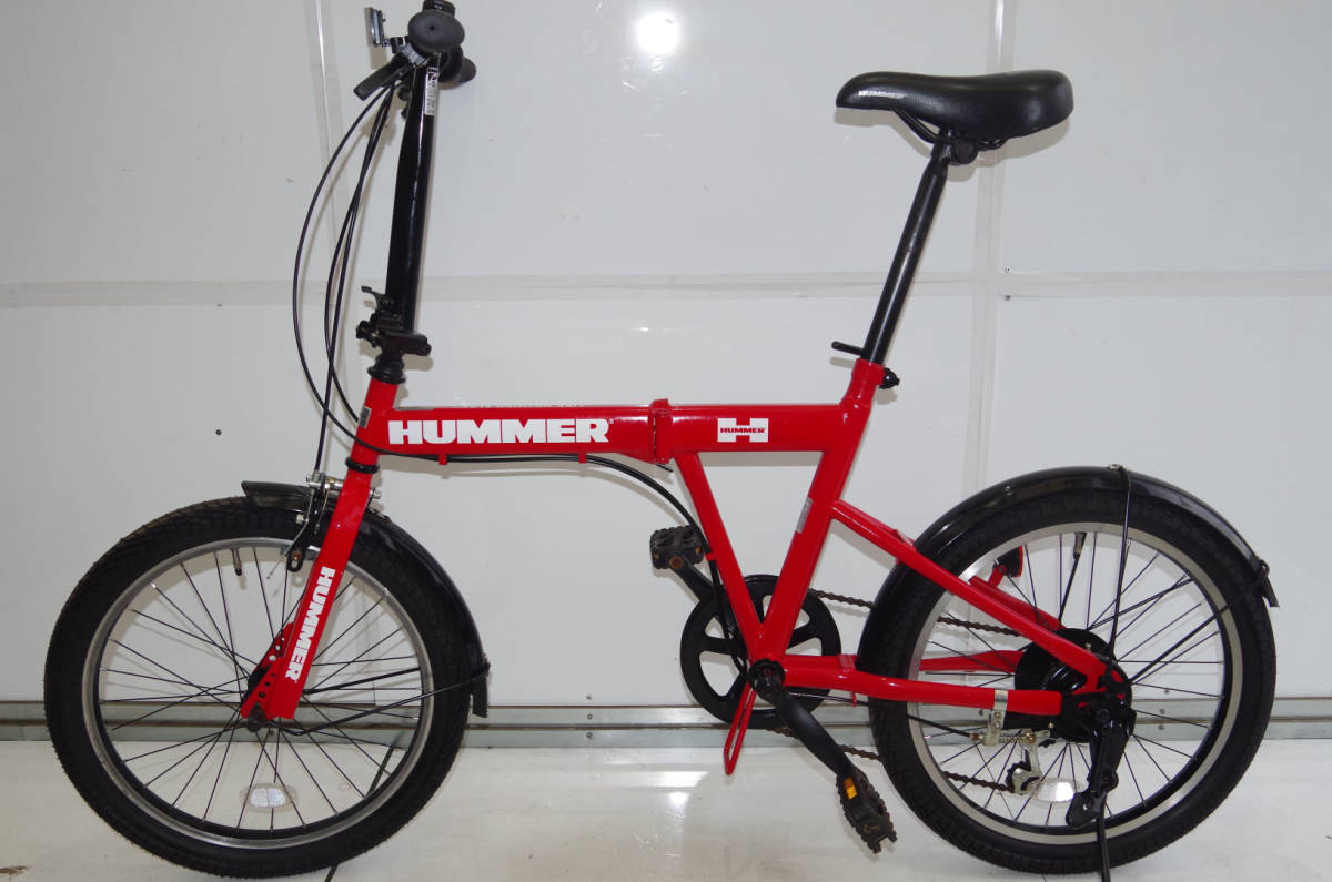 ほぼきれい☆HUMMER折り畳み☆20インチ☆6速☆
