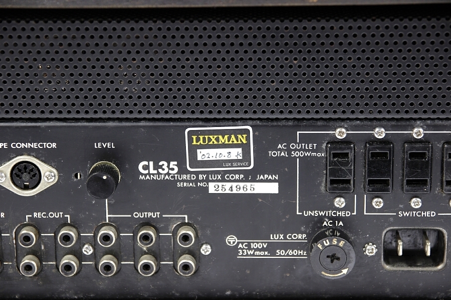 真空管コントロールアンプ　LUXMAN　CL35　ジャンク