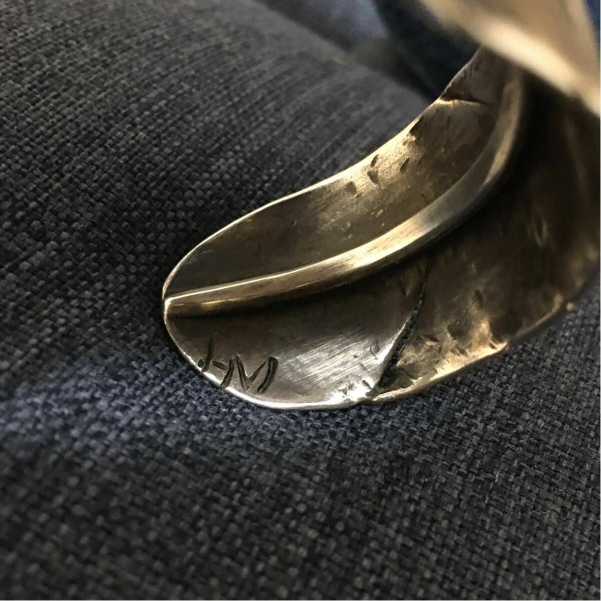 moto 本池秀夫氏作 シルバー フェザーバングル moto leather&silver