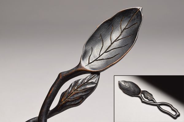 煎茶道具 仙媒 茶量 煎茶道具竹工芸茶器茶量仙媒 古