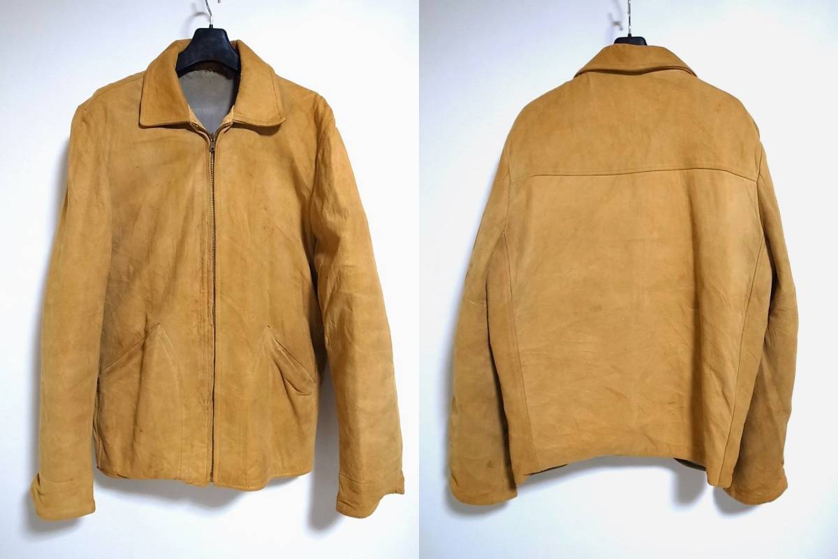 50s DEERSKIN TRADING POST ヌバック レザースポーツジャケット sz36 