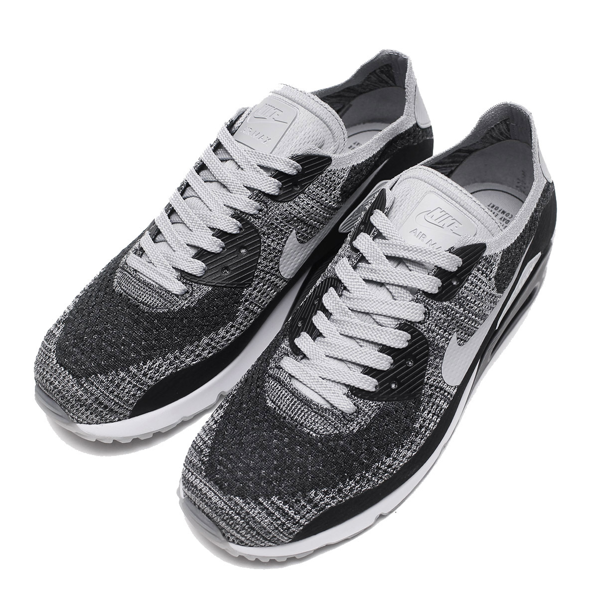 新品 AIR MAX 90 ULTRA 2.0 FLYKNIT エア マックス 90 ウルトラ 2.0 フライニット BLACK/WOLF GREY US9.5 27.5cm エア マックス95 97 98