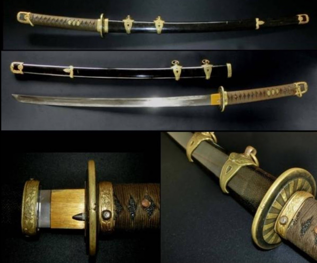 【お得，新品】 旧日本海軍太刀型軍刀 黒研鮫皮巻拵入61.8ｃ(刀、太刀)｜売買されたオークション情報、yahooの商品情報をアーカイブ公開 - オークファン 刀、太刀