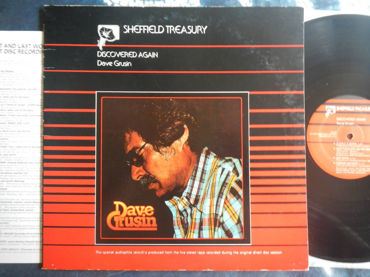 LP 高音質SHEFFIELD TREASURY ST500ダイレクトディスク1976年DAVE GRUSIN/DISCOVERED ...
