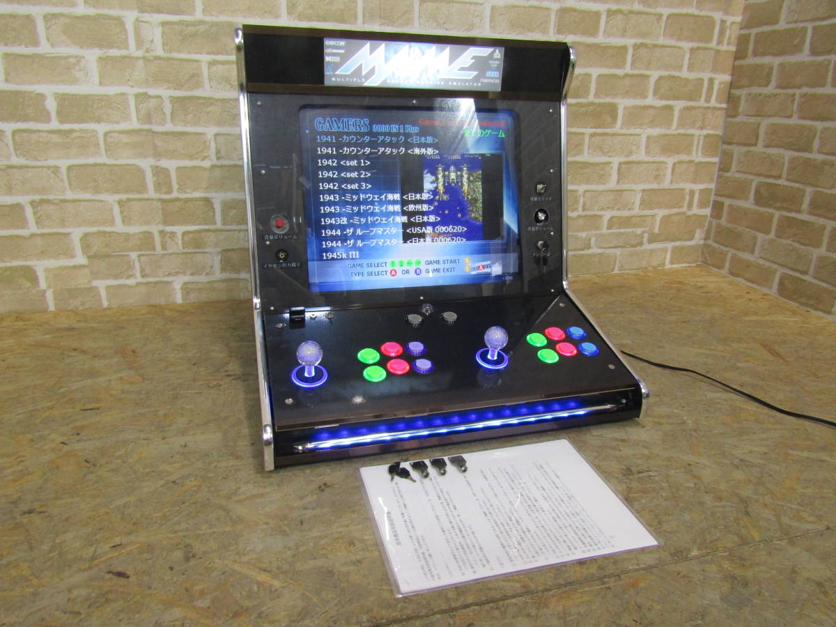 卓上匡体19インチ液晶 MAME3000IN1 アーケードゲーム （W-2297