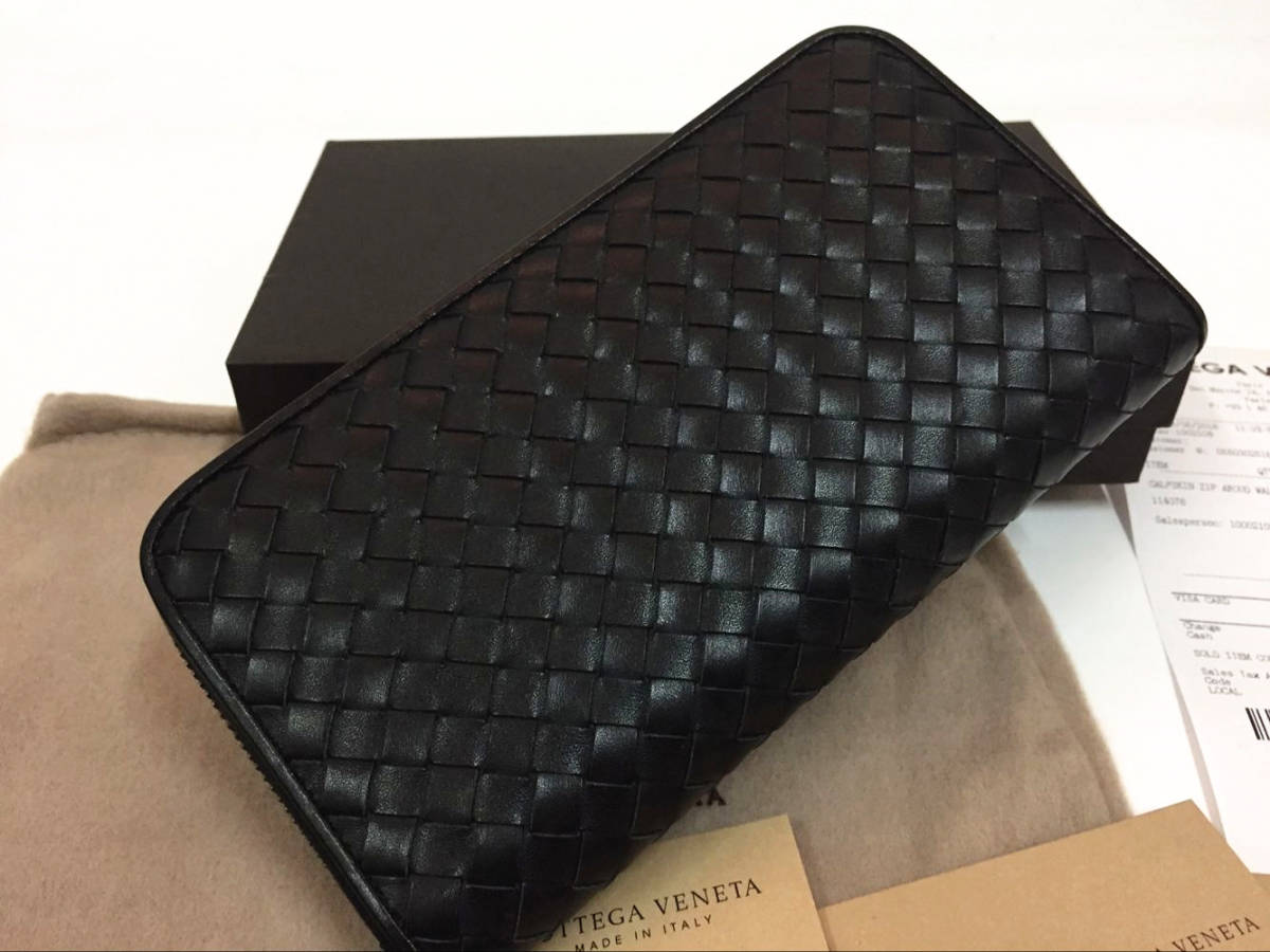 通販オンラインに低価格で 正規BOTTEGA VENETAボッテガヴェネタ 長財布