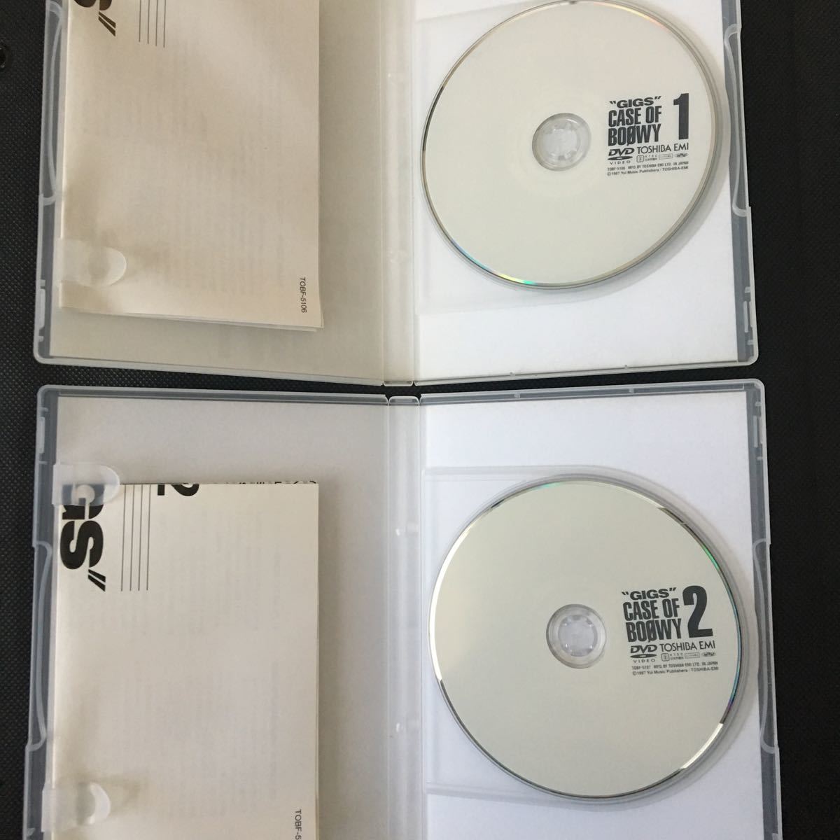 CASE GIGS OF BOOWY BOφWY : - Boowy 0 BOØWY BOφWY: ビデオ COMPLETE 