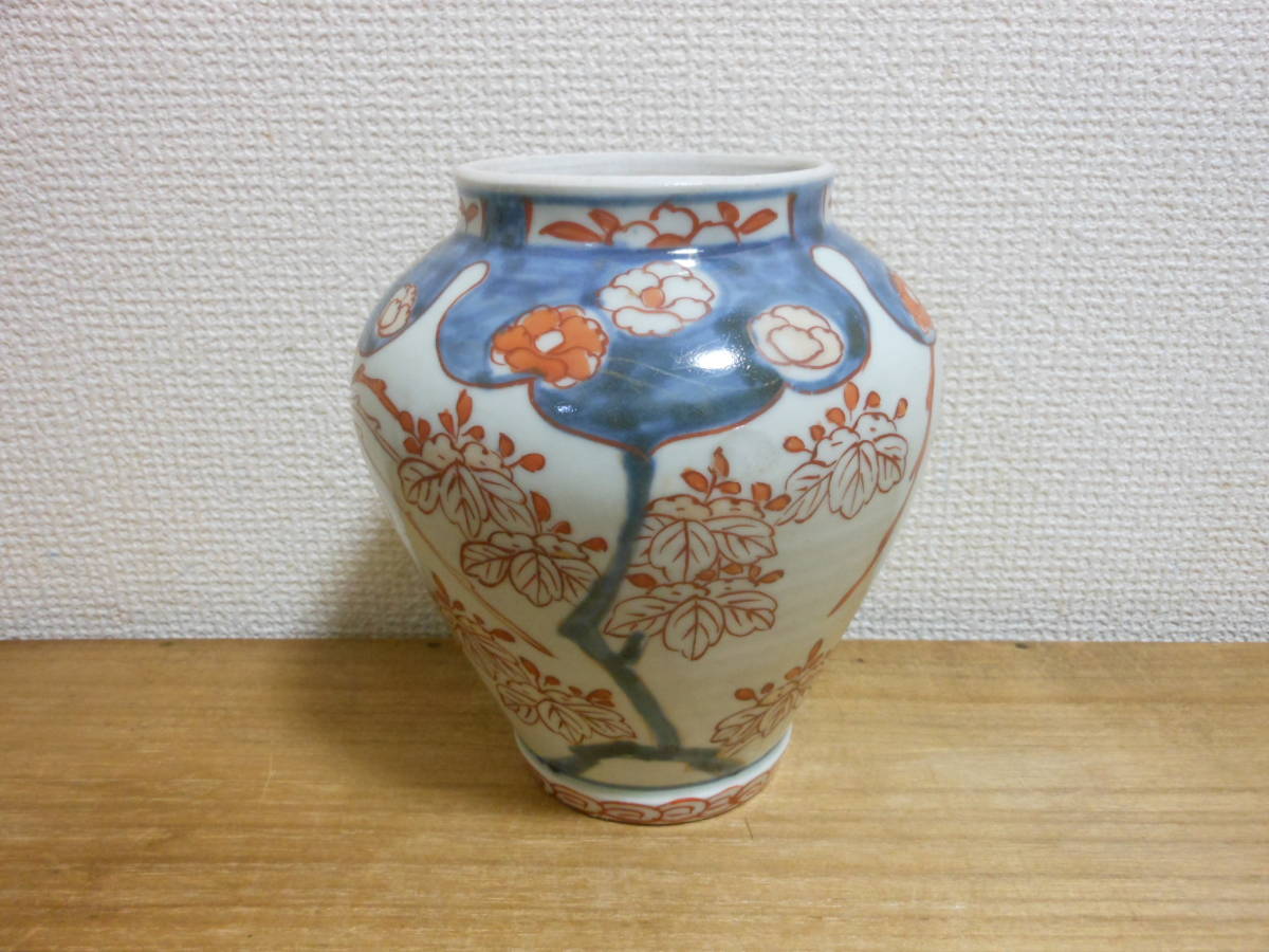 古伊万里 献上手古伊万里焼特大沈香壷 牡丹鳳凰文 八角面取 染錦本金鶴 