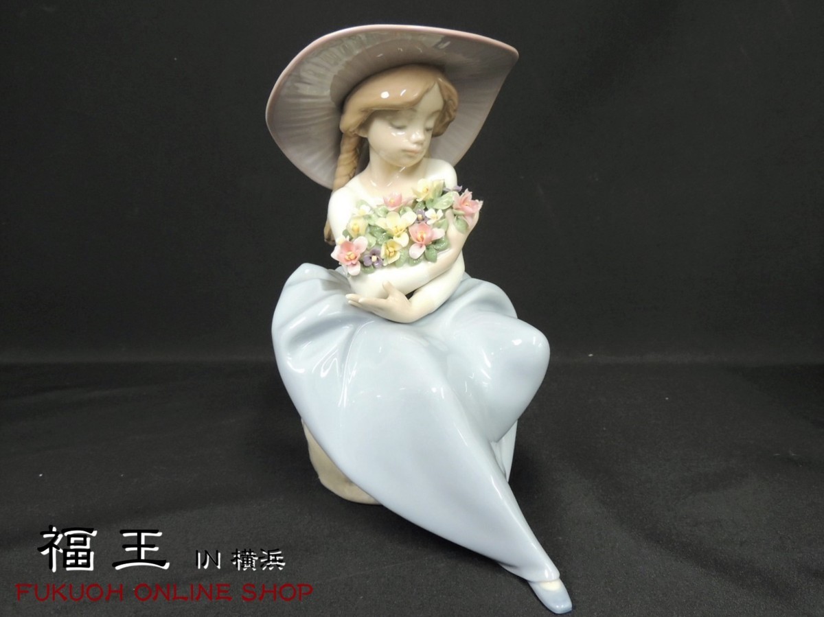 リヤドロ LLADRO フィギュリン 0 美品 花の香りに包まれて 花の香りに 