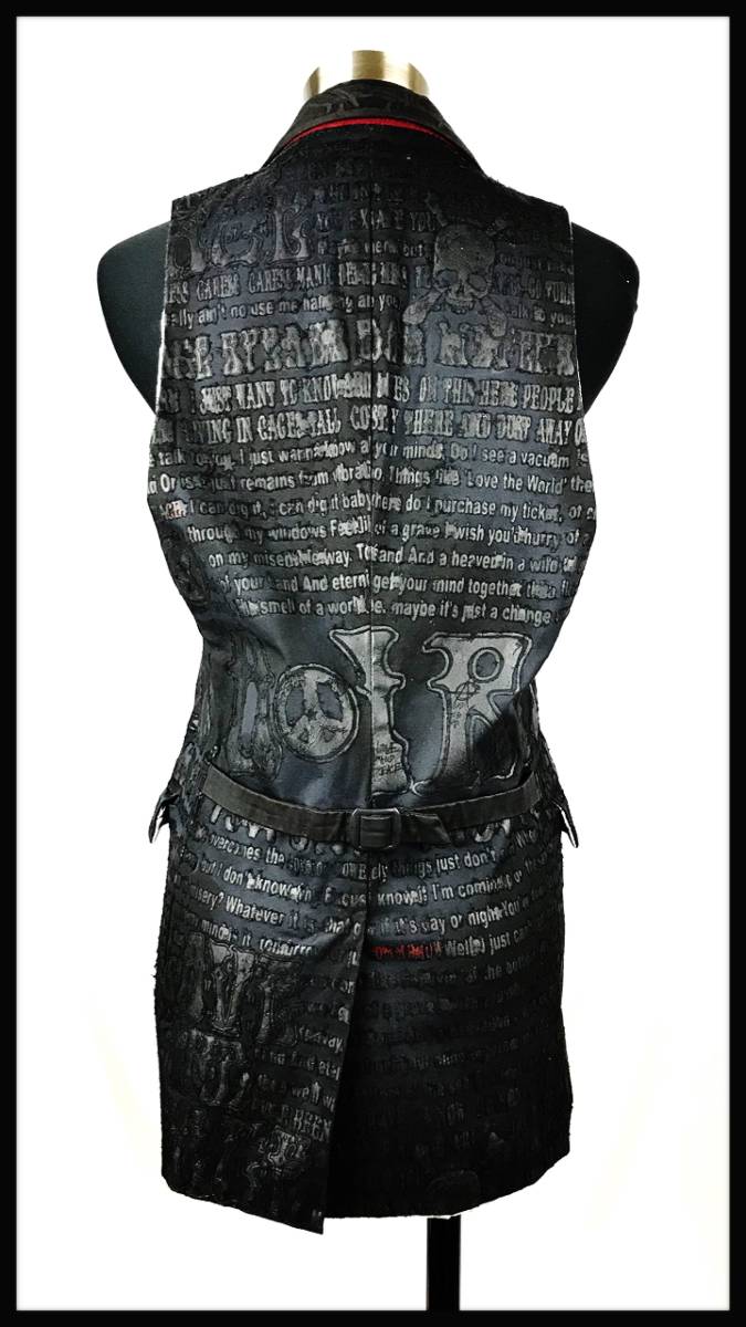 日本安心 Roen 15SS PAPER GILET ジレベスト 46(M) 美品 ロエン ヒロム 