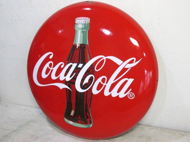 コカ・コーラ ホーロー看板 50cm 昭和レトロ 琺瑯 Yahoo!オークション 