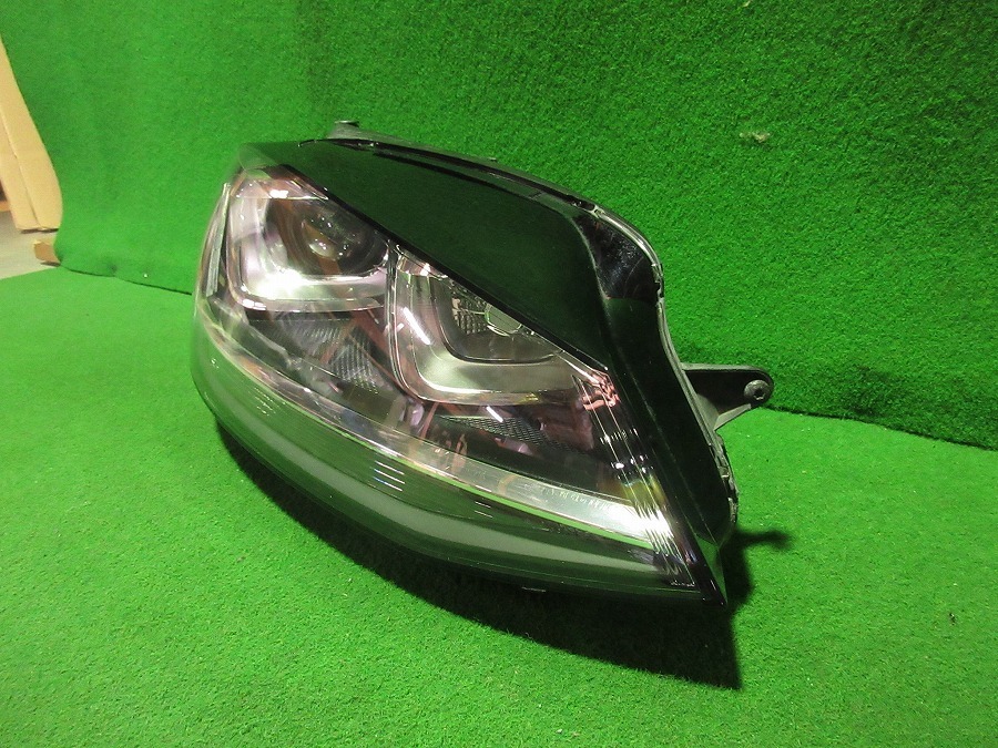 VW☆ゴルフ7☆GTI☆5G⁄AU☆純正☆ヘッドライト☆HID☆右 R 運転席側