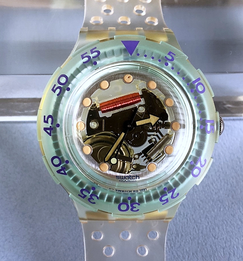 Swatch Scuba SDK104 0 Jelly Bubbles JELLY - Vintage Quartz Watch 