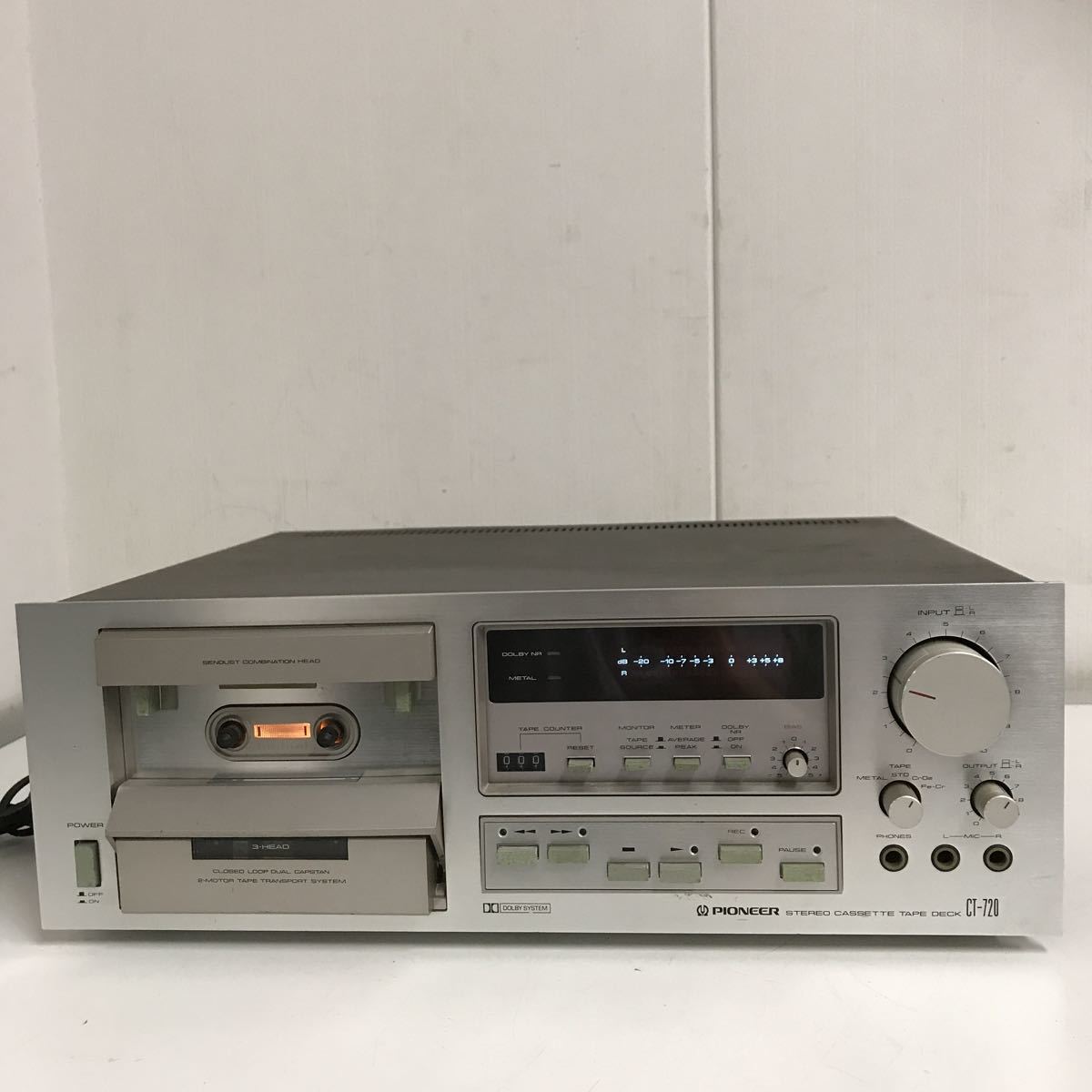 PIONEER/パイオニア CT－720 ステレオ カセット デッキ/レトロ